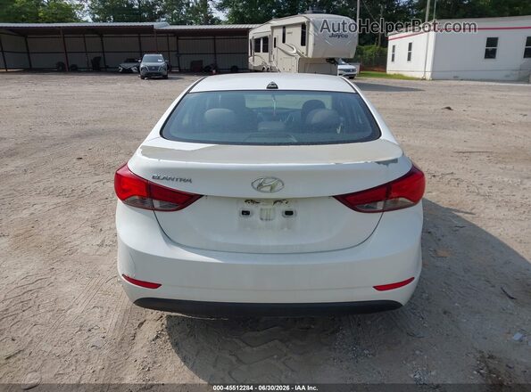 5NPDH4AE1GH753299 2016 HYUNDAI ELANTRA White 