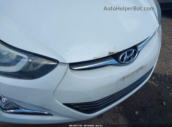 5NPDH4AE1GH753450 2016 HYUNDAI ELANTRA Белый 