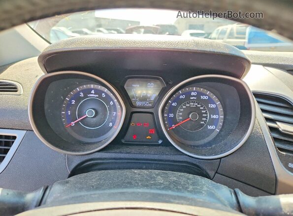 5NPDH4AE1GH783290 2016 HYUNDAI ELANTRA Красный Вид щитка приборов