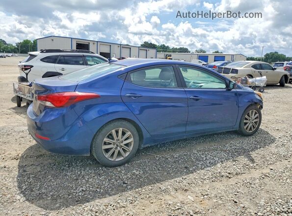 5NPDH4AE2GH660579 2016 HYUNDAI ELANTRA Blue Задня права чверть