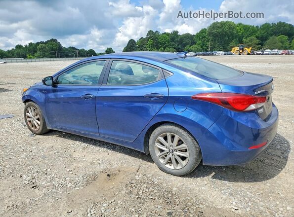 5NPDH4AE2GH660579 2016 HYUNDAI ELANTRA Blue Задня ліва чверть