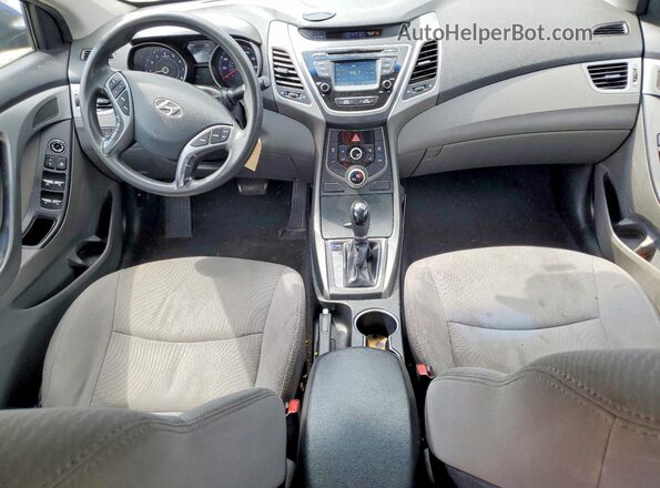 5NPDH4AE2GH660579 2016 HYUNDAI ELANTRA Blue Вид панелі приладів