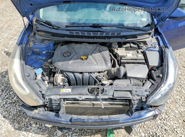 5NPDH4AE2GH660579 2016 HYUNDAI ELANTRA Blue Вид задньої частини салону