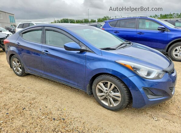 5NPDH4AE2GH661988 2016 HYUNDAI ELANTRA Blue 
