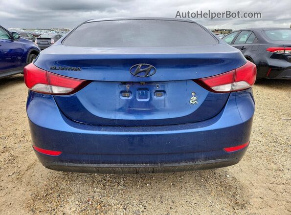 5NPDH4AE2GH661988 2016 HYUNDAI ELANTRA Blue 
