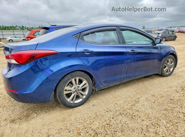 5NPDH4AE2GH661988 2016 HYUNDAI ELANTRA Blue 