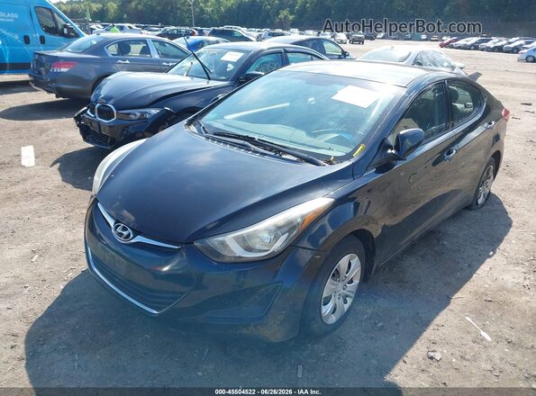 5NPDH4AE2GH685837 2016 HYUNDAI ELANTRA Black Передня ліва чверть