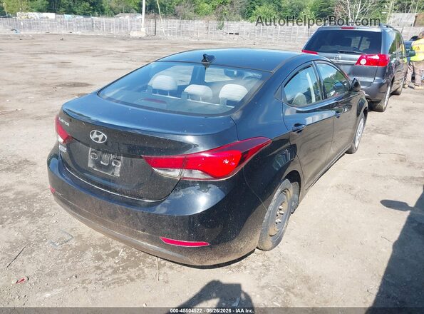 5NPDH4AE2GH685837 2016 HYUNDAI ELANTRA Black Задня права чверть