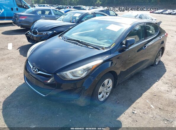 5NPDH4AE2GH685837 2016 HYUNDAI ELANTRA Black Вид спереду