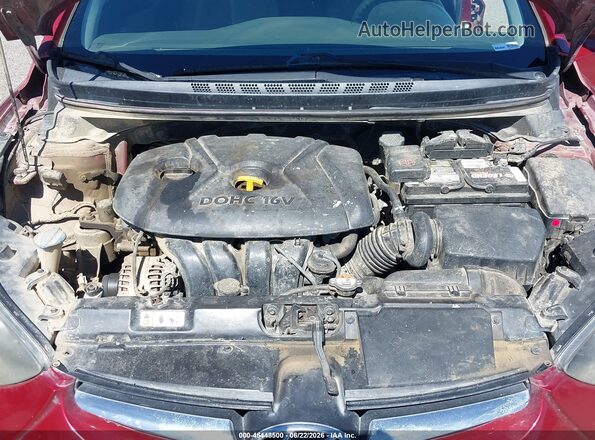 5NPDH4AE2GH709747 2016 HYUNDAI ELANTRA Бордовый Вид сзади