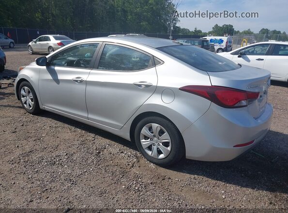 5NPDH4AE2GH718867 2016 HYUNDAI ELANTRA Серебряный Задняя левая четверть