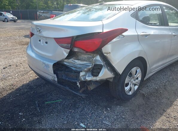 5NPDH4AE2GH718867 2016 HYUNDAI ELANTRA Серебряный Вид спереди