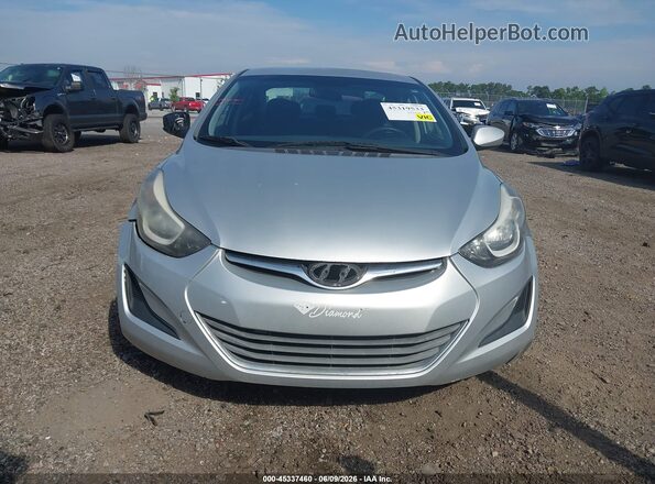 5NPDH4AE2GH718867 2016 HYUNDAI ELANTRA Серебряный Вид задней части салона