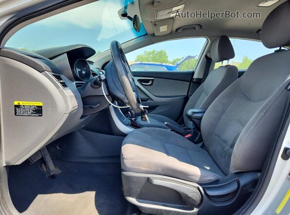 5NPDH4AE2GH725138 2016 HYUNDAI ELANTRA Silver Vista interior delantera