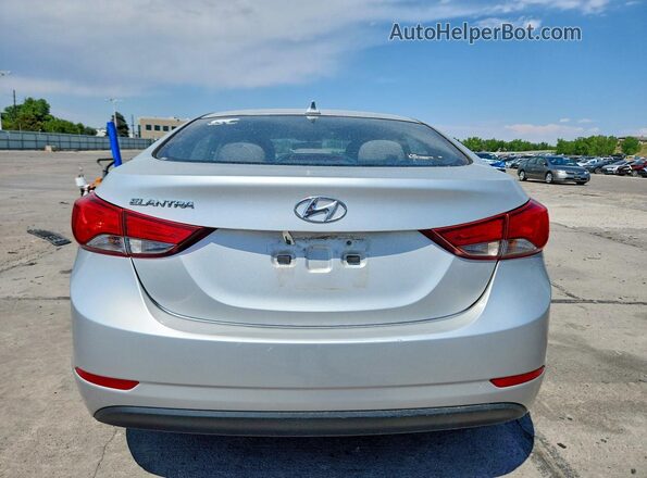 5NPDH4AE2GH725138 2016 HYUNDAI ELANTRA Silver Vista trasera