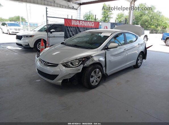 5NPDH4AE2GH726113 2016 HYUNDAI ELANTRA Silver 