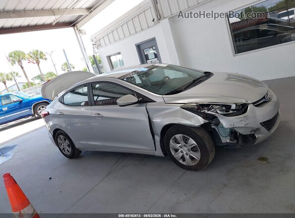 5NPDH4AE2GH726113 2016 HYUNDAI ELANTRA Silver 