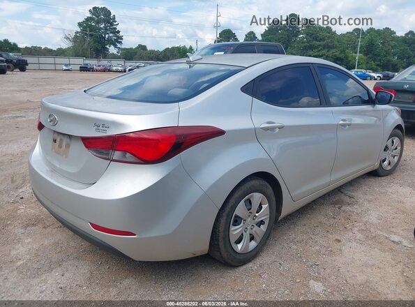 5NPDH4AE2GH730470 2016 HYUNDAI ELANTRA Silver 