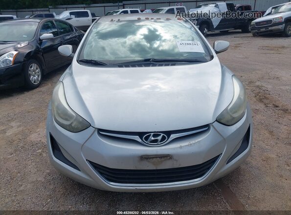 5NPDH4AE2GH730470 2016 HYUNDAI ELANTRA Silver 