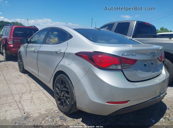 5NPDH4AE2GH735538 2016 HYUNDAI ELANTRA Silver Задня ліва чверть