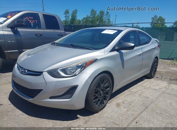 5NPDH4AE2GH735538 2016 HYUNDAI ELANTRA Silver Передня ліва чверть