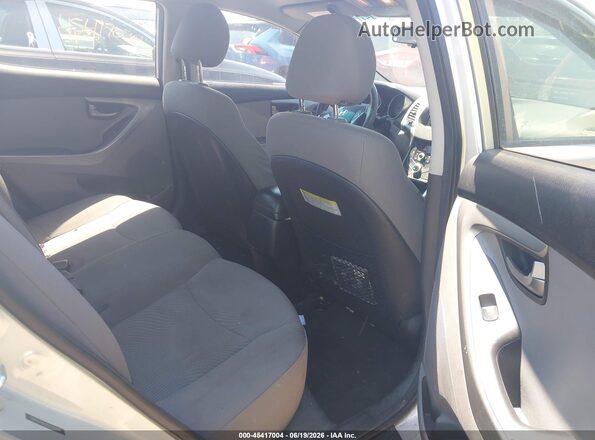 5NPDH4AE2GH735538 2016 HYUNDAI ELANTRA Silver Вид наклейки з VIN-кодом