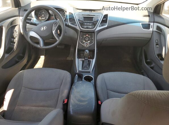 5NPDH4AE2GH741016 2016 HYUNDAI ELANTRA Blue Dashboard view