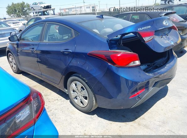 5NPDH4AE2GH758835 2016 HYUNDAI ELANTRA Blue Tył lewy