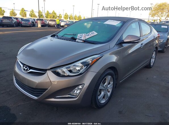 5NPDH4AE2GH771925 2016 HYUNDAI ELANTRA Gray Передня ліва чверть