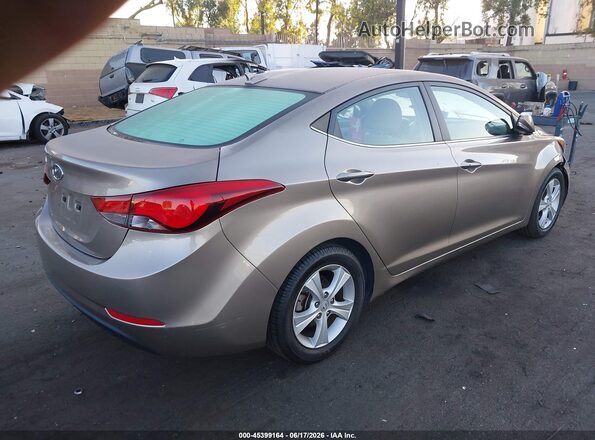5NPDH4AE2GH771925 2016 HYUNDAI ELANTRA Gray Задня права чверть