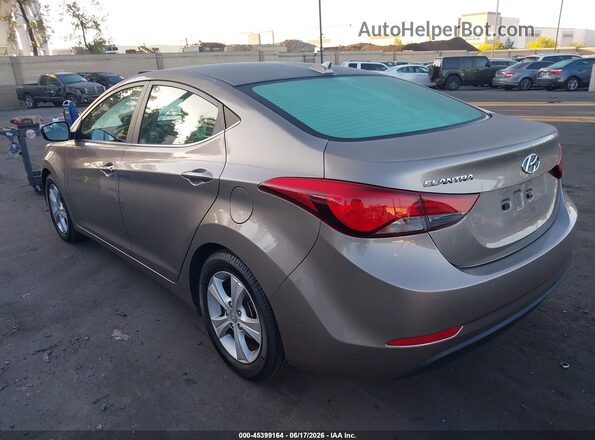 5NPDH4AE2GH771925 2016 HYUNDAI ELANTRA Gray Задня ліва чверть