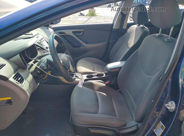 5NPDH4AE3GH720580 2016 HYUNDAI ELANTRA Синий Вид салона спереди