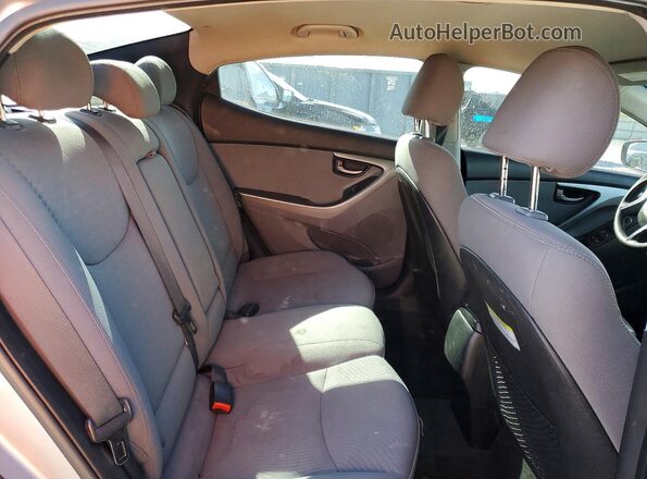 5NPDH4AE3GH725990 2016 HYUNDAI ELANTRA Silver Вид задніх сидінь