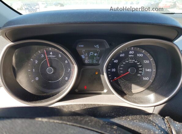5NPDH4AE3GH725990 2016 HYUNDAI ELANTRA Silver Вид щитка приладів