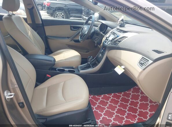 5NPDH4AE3GH746936 2016 HYUNDAI ELANTRA Gray წინა სალონის ხედი