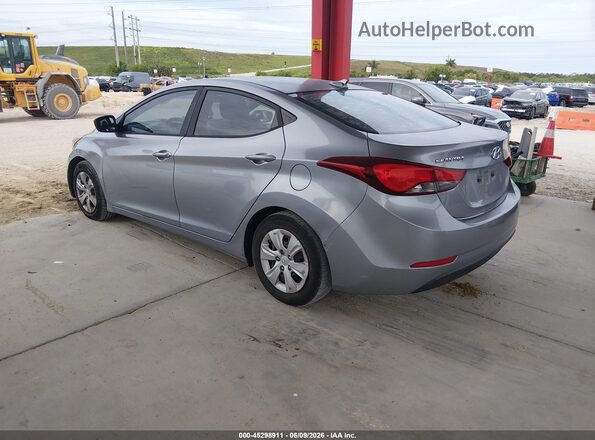 5NPDH4AE3GH754373 2016 HYUNDAI ELANTRA Gray 