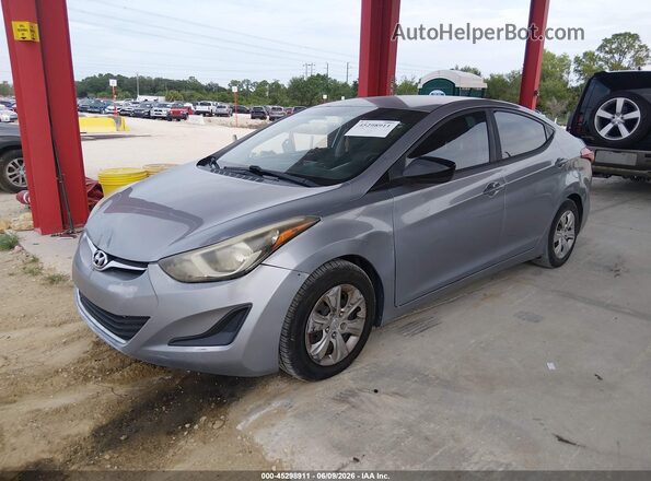 5NPDH4AE3GH754373 2016 HYUNDAI ELANTRA Gray 