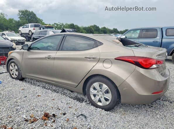 5NPDH4AE3GH759489 2016 HYUNDAI ELANTRA Tan 