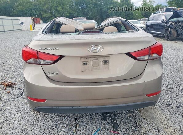 5NPDH4AE3GH759489 2016 HYUNDAI ELANTRA Tan 