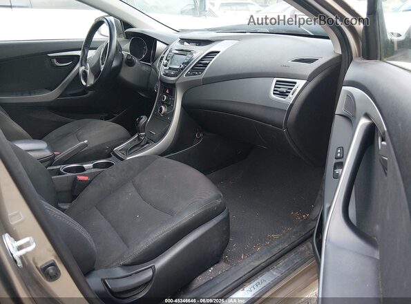 5NPDH4AE3GH783467 2016 HYUNDAI ELANTRA Gray Սալոնի դիմացի տեսք