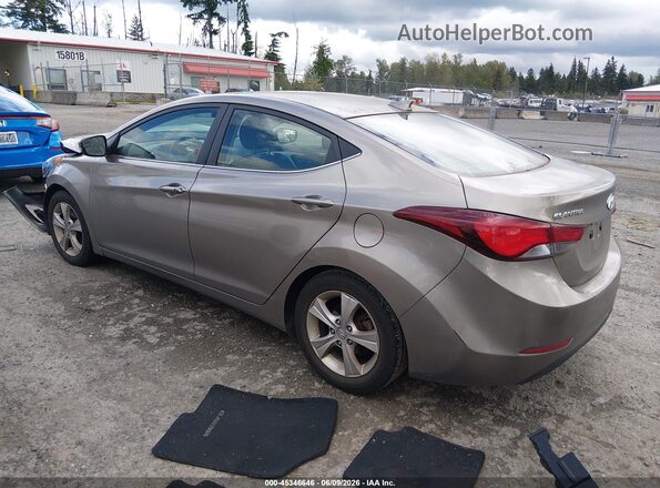 5NPDH4AE3GH783467 2016 HYUNDAI ELANTRA Gray Հետևի ձախ