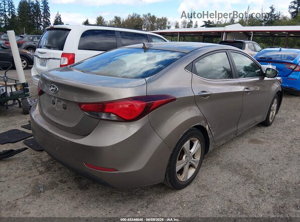 5NPDH4AE3GH783467 2016 HYUNDAI ELANTRA Gray Հետևի աջ
