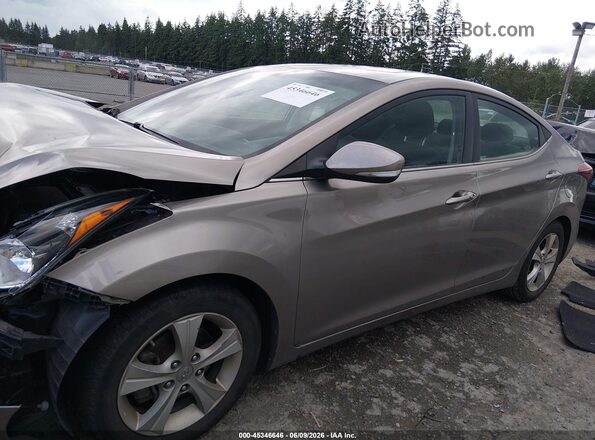 5NPDH4AE3GH783467 2016 HYUNDAI ELANTRA Gray Սալոնի 360 աստիճան տեսք