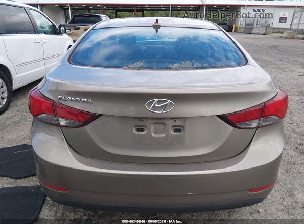5NPDH4AE3GH783467 2016 HYUNDAI ELANTRA Gray 