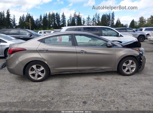 5NPDH4AE3GH783467 2016 HYUNDAI ELANTRA Gray Սալոնի հետևի տեսք