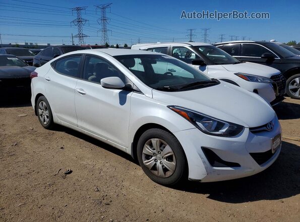5NPDH4AE3GH789415 2016 HYUNDAI ELANTRA White 