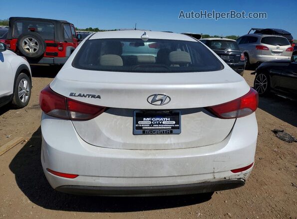 5NPDH4AE3GH789415 2016 HYUNDAI ELANTRA White 