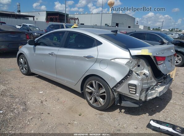 5NPDH4AE4GH662396 2016 HYUNDAI ELANTRA Серебряный Задняя левая четверть