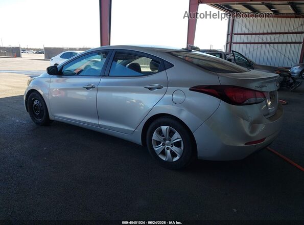 5NPDH4AE4GH665346 2016 HYUNDAI ELANTRA Серебряный Задняя левая четверть