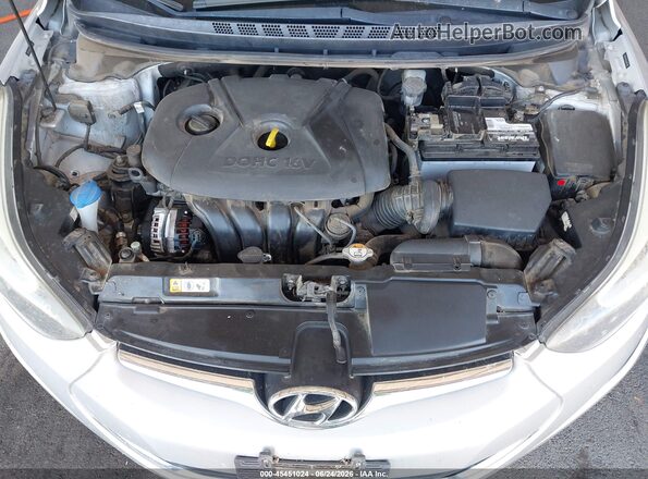5NPDH4AE4GH665346 2016 HYUNDAI ELANTRA Серебряный Вид сзади